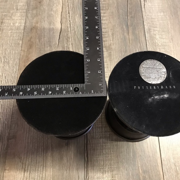 Pottery Barn Pounded Bronze Pillar Holder Set of 2 - Picture 7 of 11